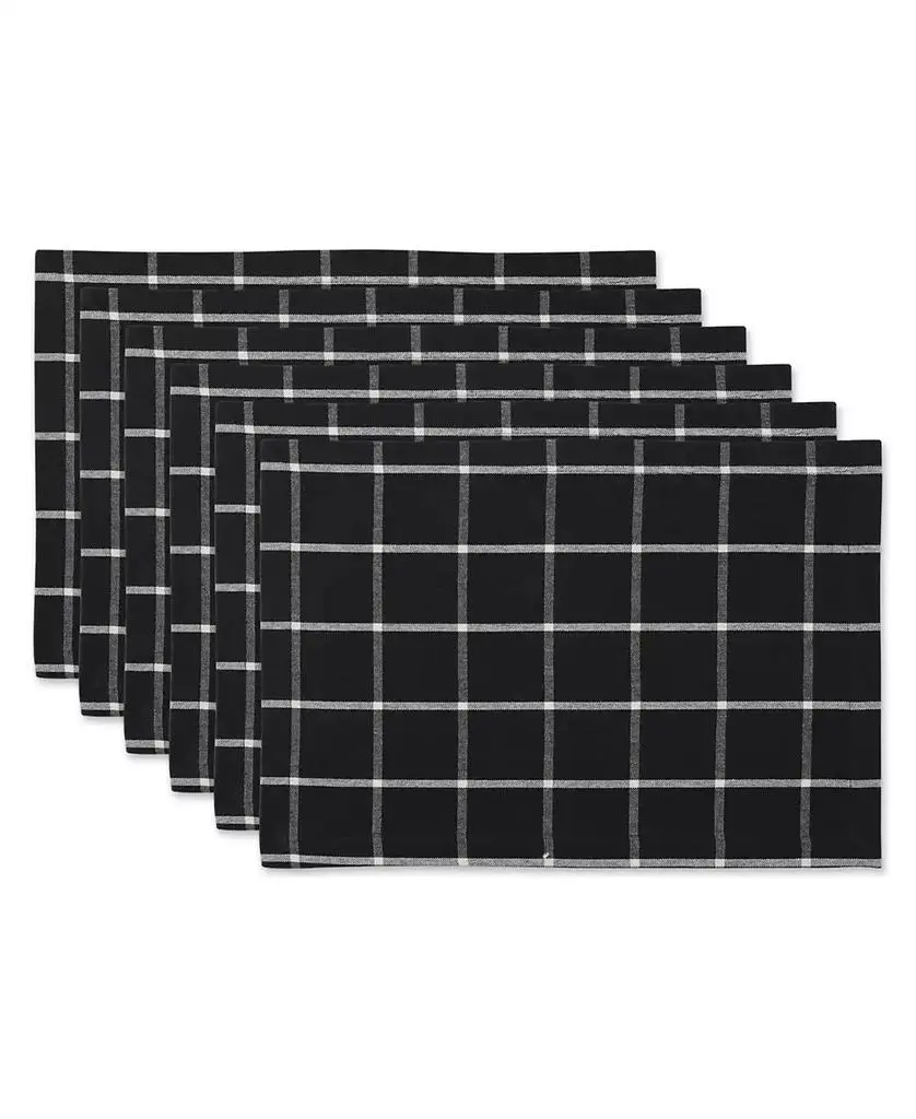 Design Imports Check Placemat, Set of 6