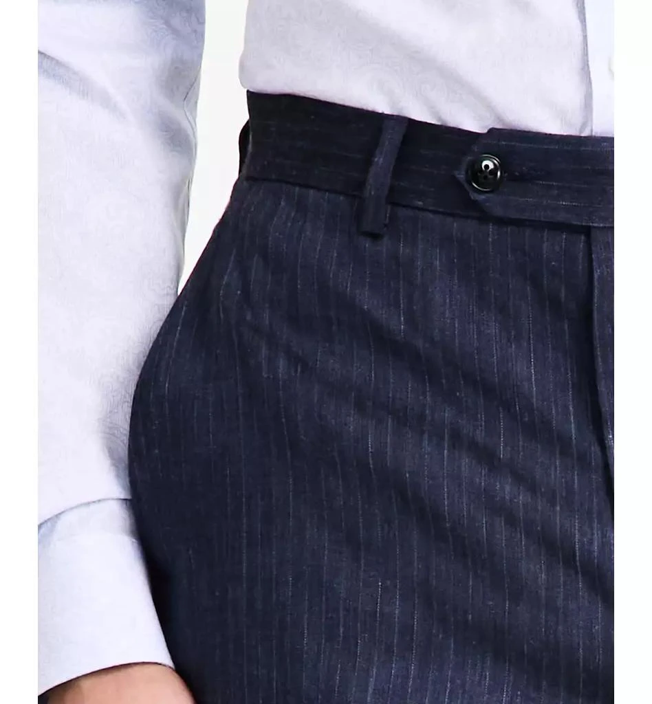 Michael Kors Men's Classic Fit Linen Suit Pant 5