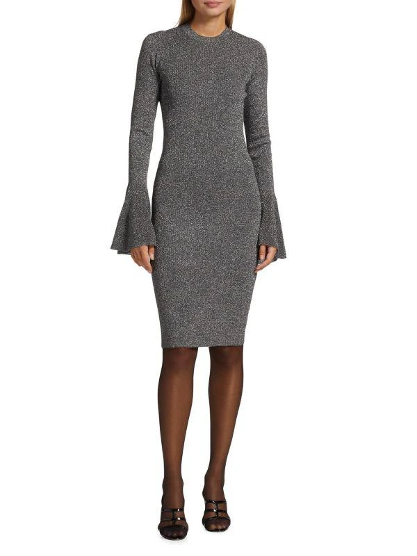 FRAME Godet Lurex Body-Con Dress 1