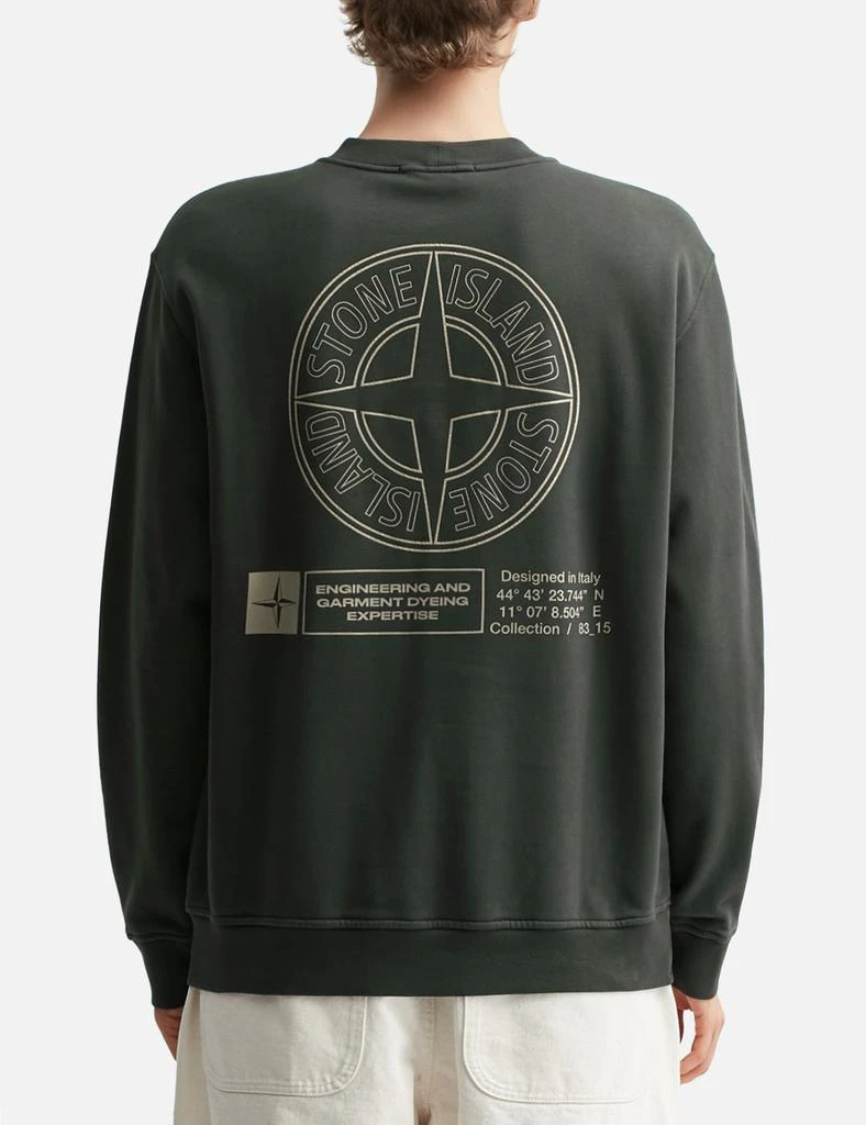 Stone Island Cotton Fleece 
Industrial Four
 Print Sweatshirt 4