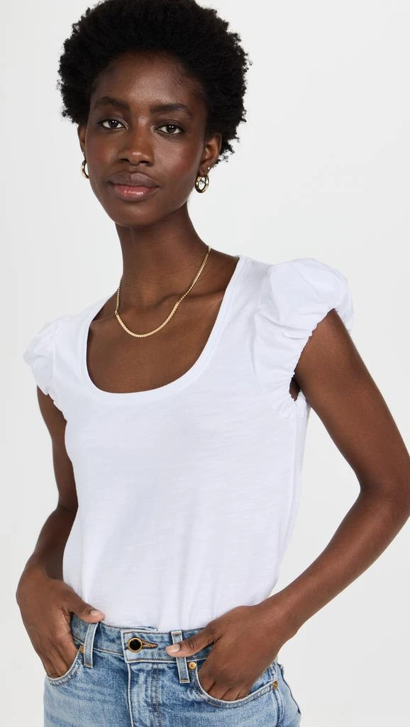 Nation LTD Rena Bubble Cap Sleeve Tee 1