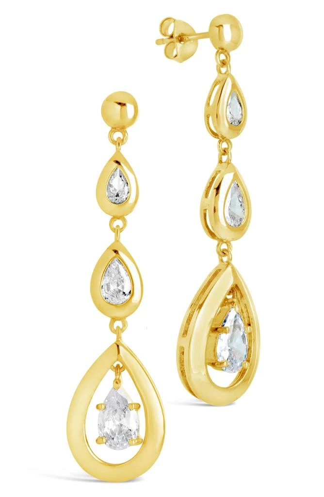 Sterling Forever Zara CZ Drop Earrings 4