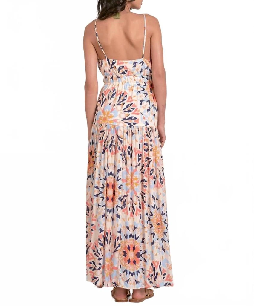 chinese dress ladies Kaleidoscope Print Maxi Dress XS-M – OMNIA