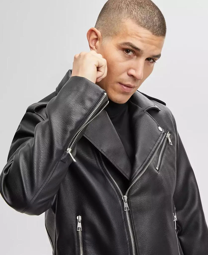 Mode of One Men's Biker Jacket, Created for Macy's 4