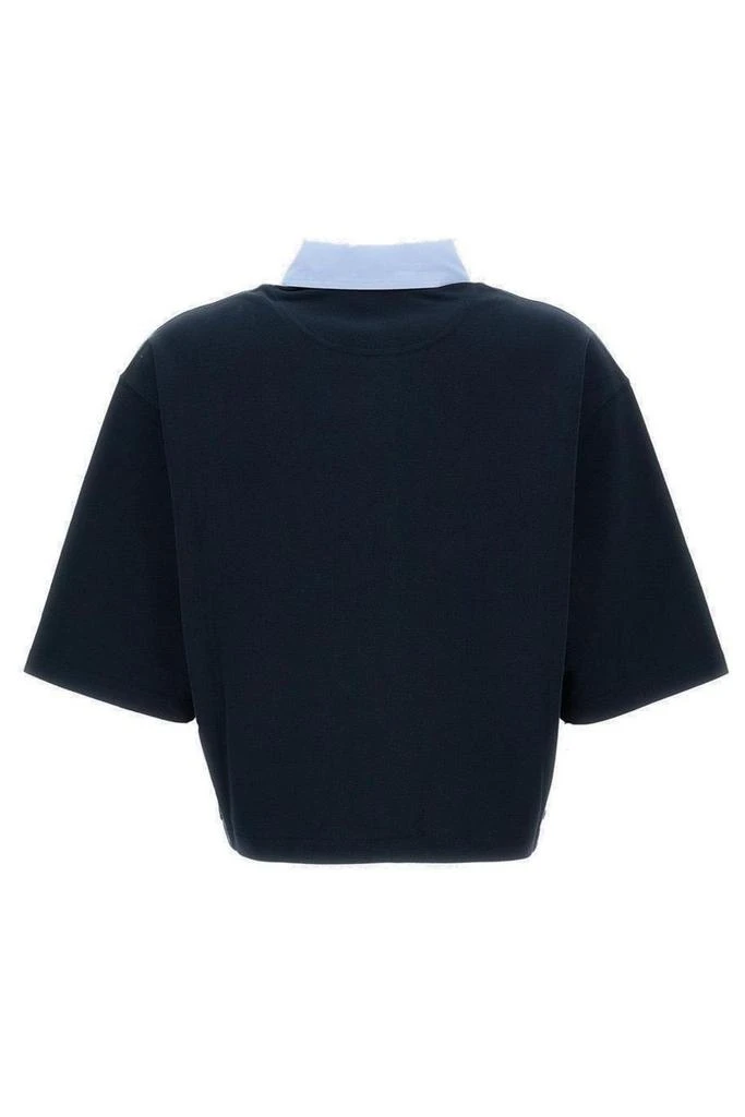 Stella McCartney Stella McCartney Logo Emroidered Cropped Polo Shirt 2