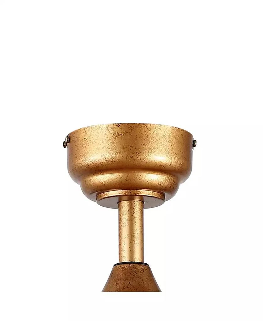 JONATHAN Y Erin 52" 3-Light Rustic Farmhouse Iron, Wood Bead Mobile-App, Remote-Controlled LED Ceiling Fan 3