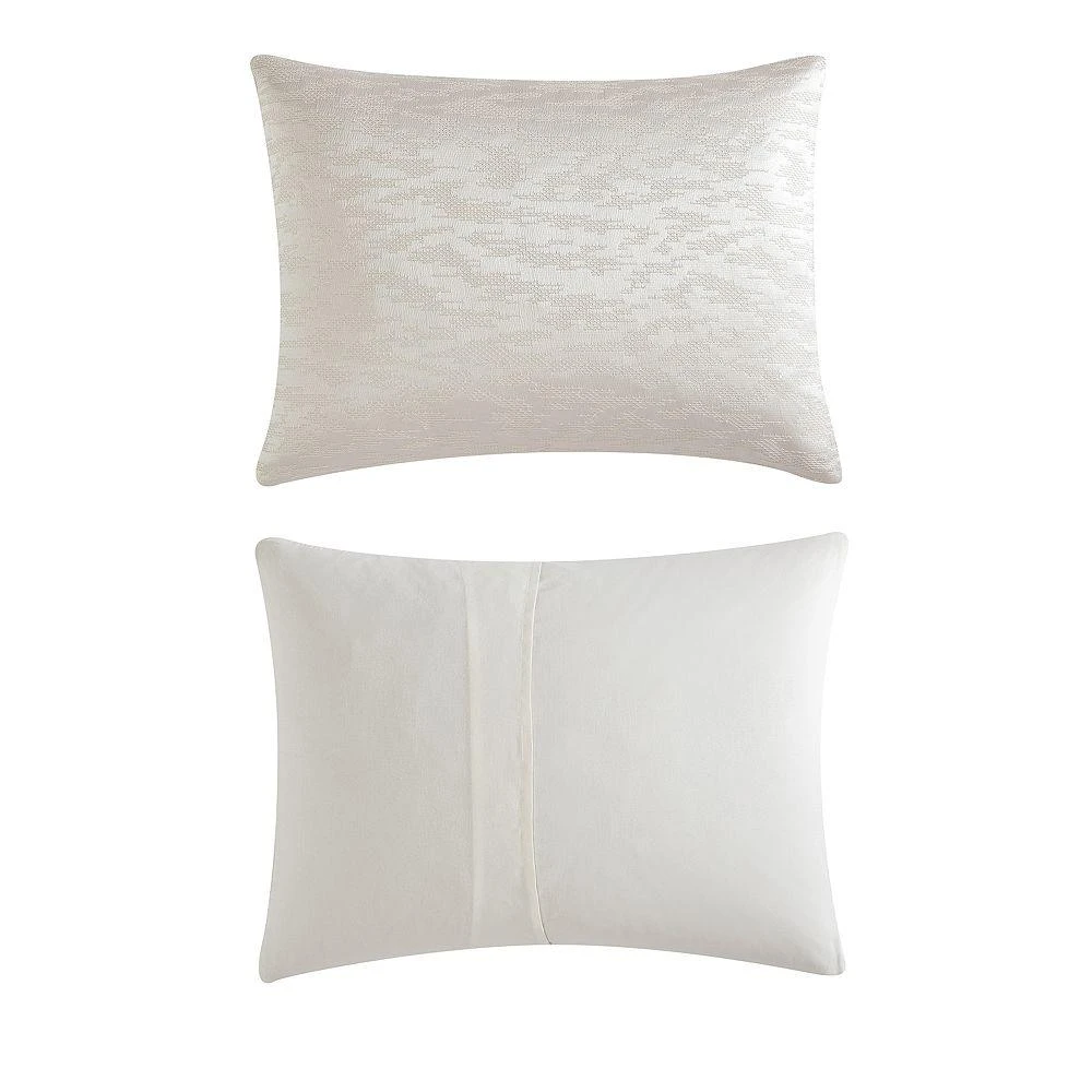 Vera Wang Illusion Textured 3 Piece Duvet Cover Set, King 5