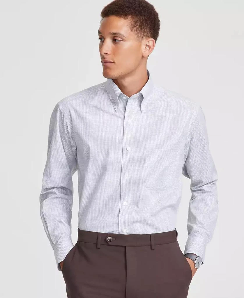 Club Room Men's Mini-Gingham Dress Shirt, Created for Macy's 1