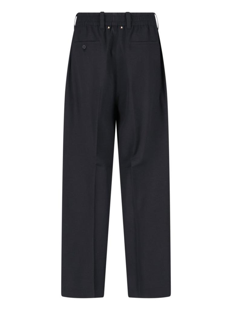 Golden Goose Tailored Black Trousers With Pleated Front