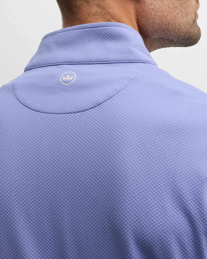 Peter Millar Men's Perth Crosshatch Quarter-Zip Performance Top 5