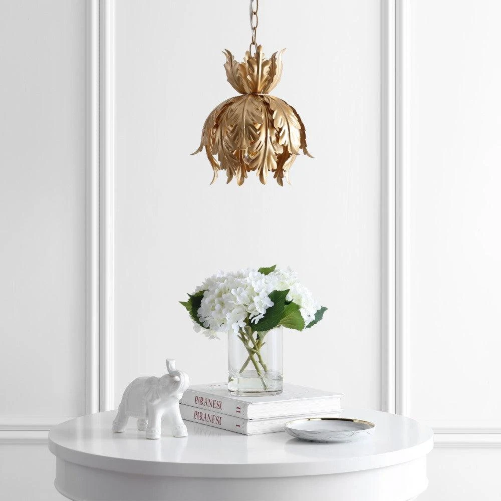 JONATHAN Y Anne 12" Adjustable Metal LED Pendant 3