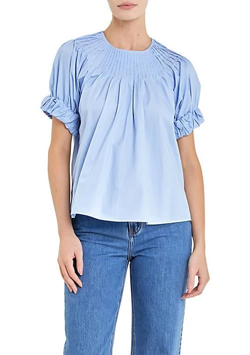 English Factory Factory Tuck Detail Blouse 1