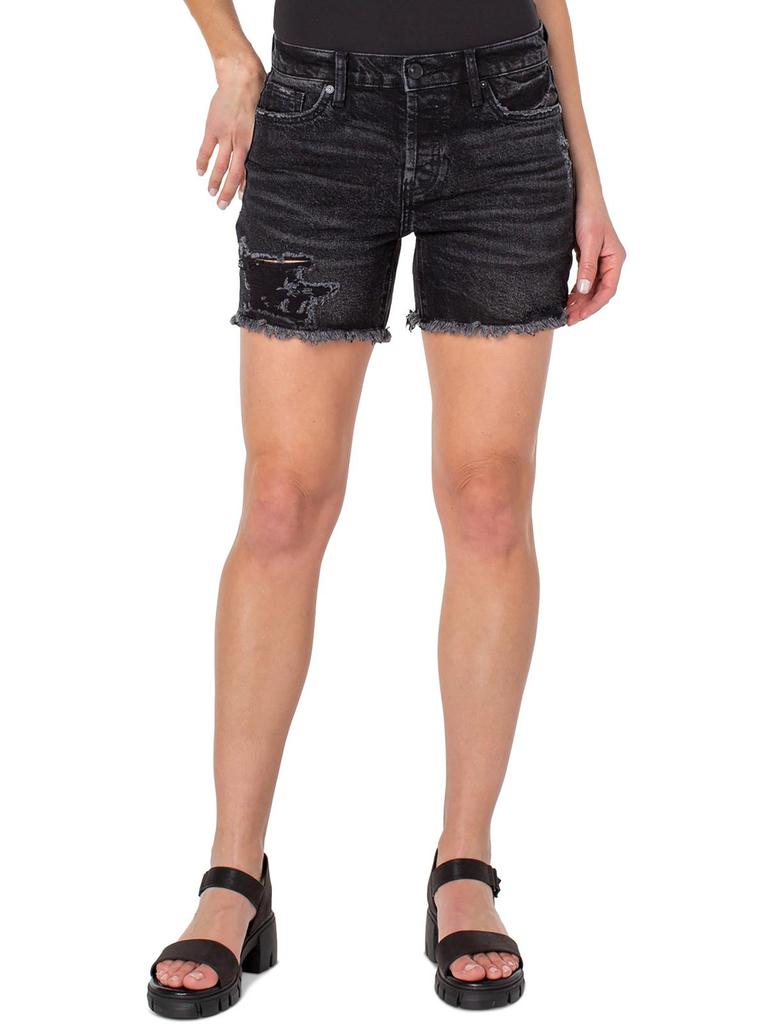 Almost Famous Earnest Womens Frayed Hem Short Cutoff Shorts