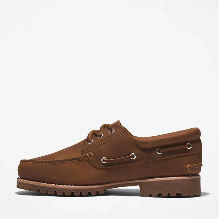 Timberland 3-Eye Lug Handsewn Boat Shoe for Men in Light Brown 6