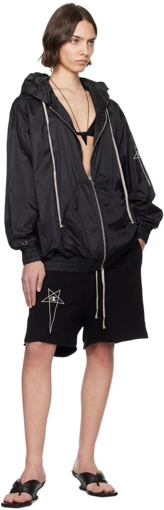 Rick Owens Black Champion Edition Jumbo Jason
s Hoodie 4