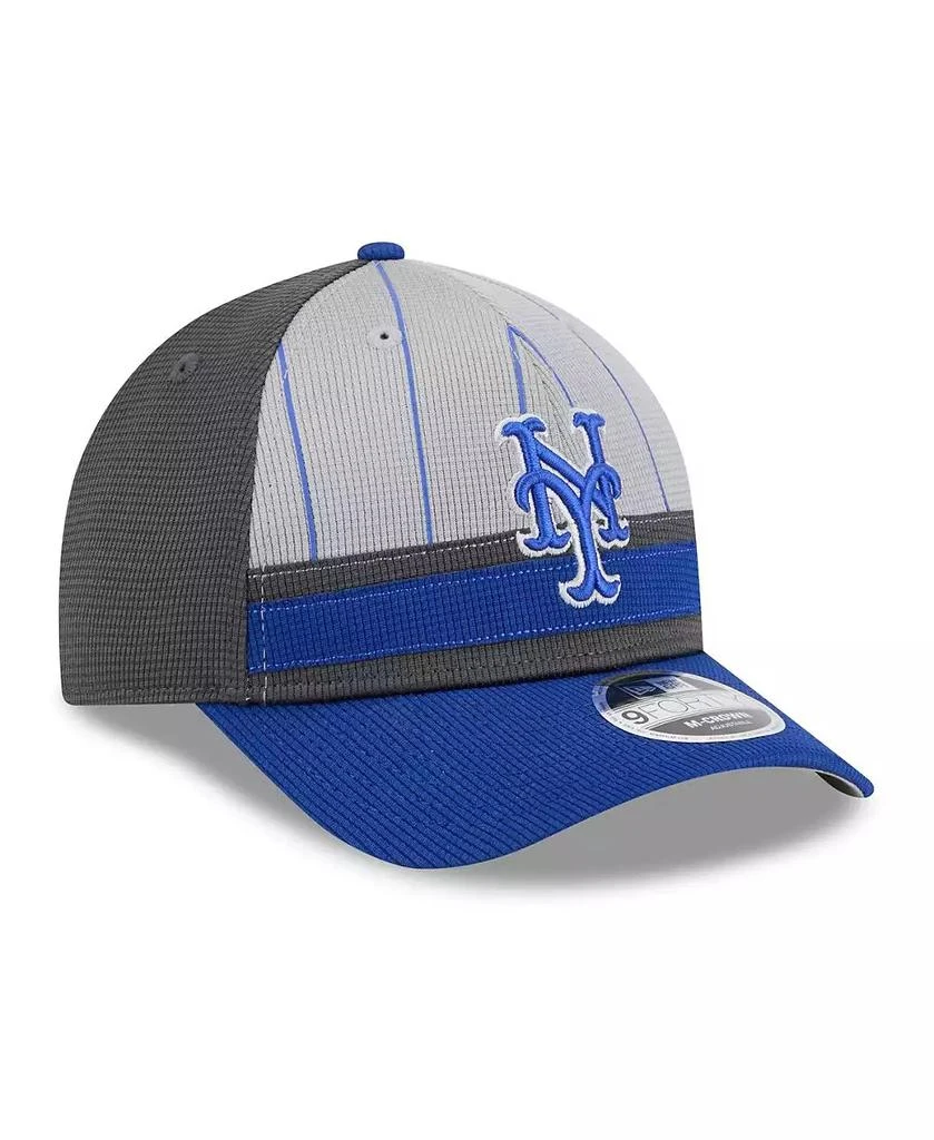 New Era Men's Gray/Royal New York Mets 2025 Batting Practice 9FORTY M-Crown Adjustable Hat 4