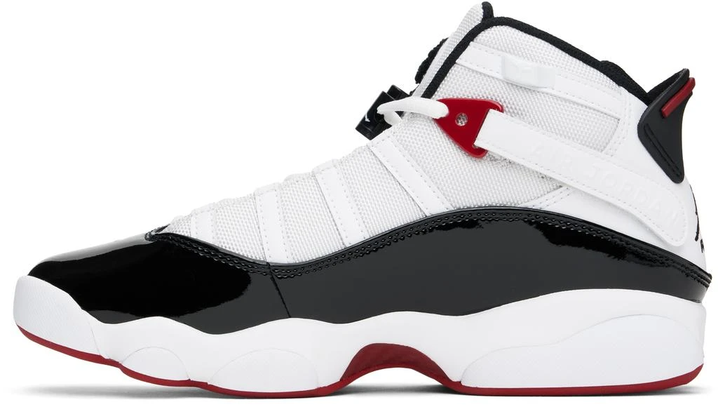 Jordan White & Black 6 Rings Sneakers 3