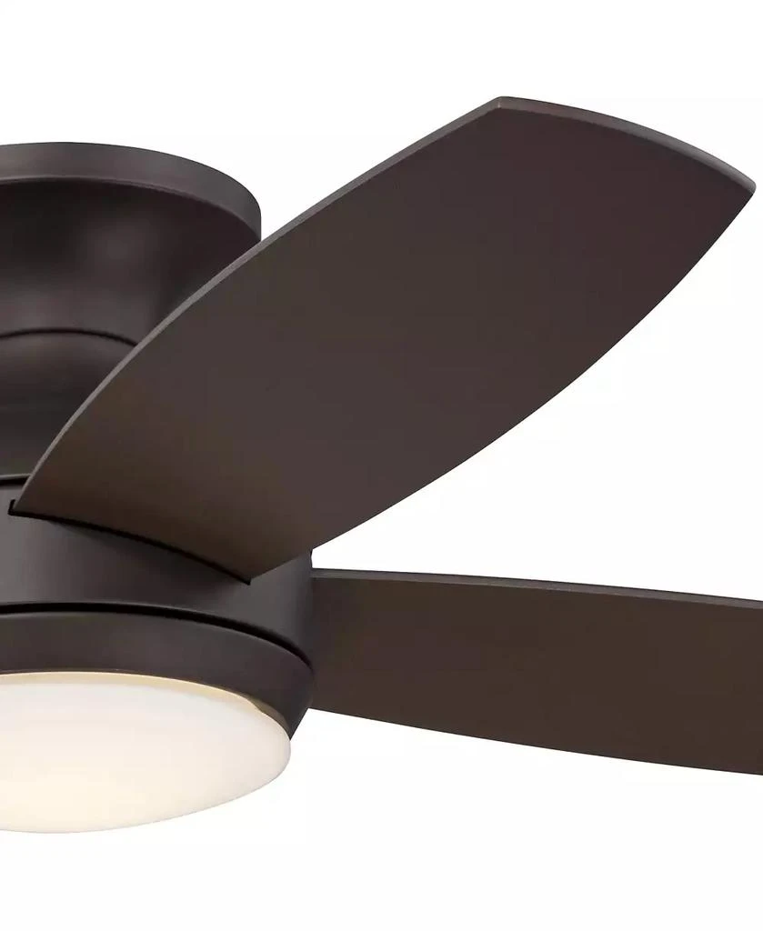 Casa Vieja 52" Casa Elite Mid Century Modern Indoor Ceiling Fan 4 Blade LED Light Remote Control Oil Rubbed Bronze Finish Hugger 4
