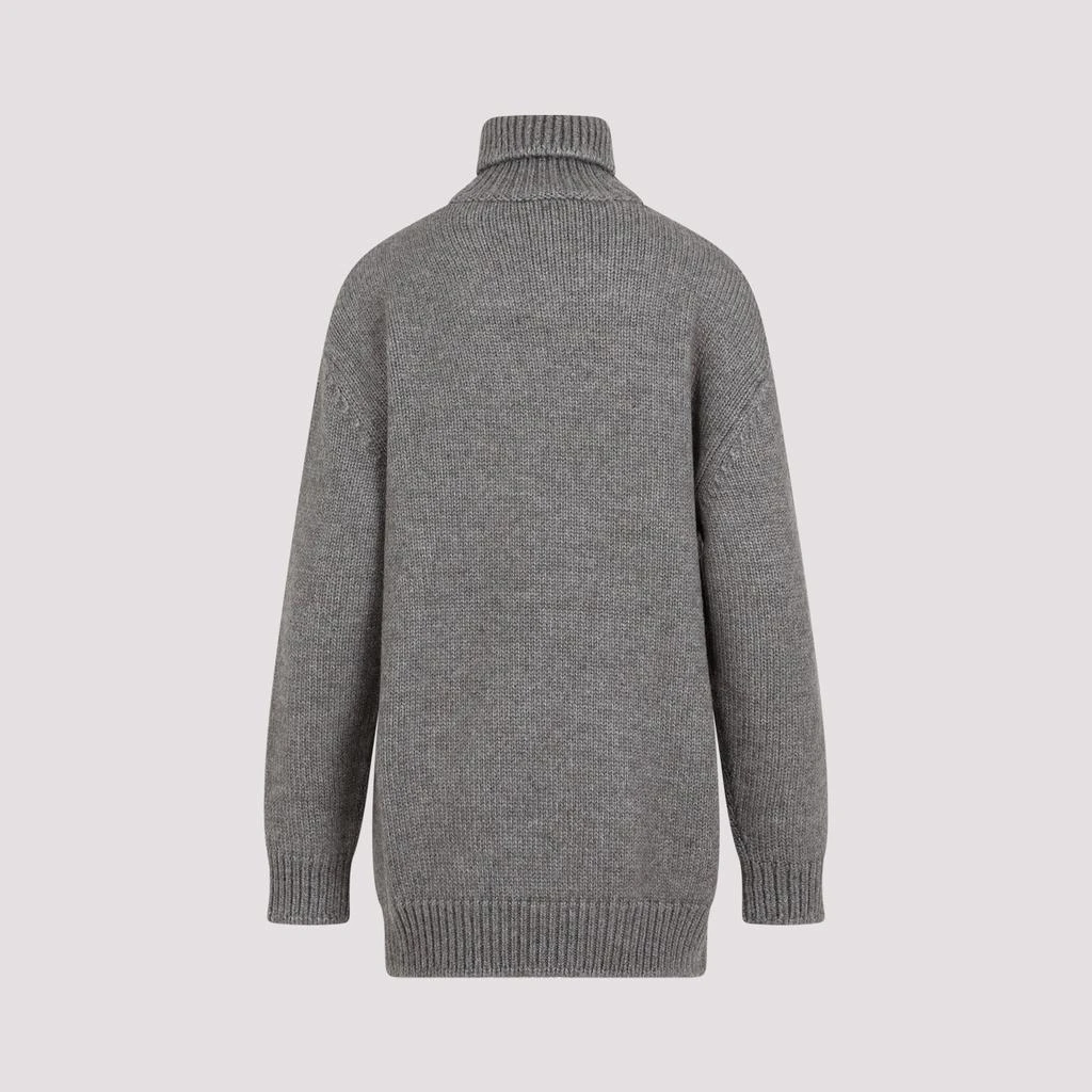 The Row Light Sage Elu Alpaca and Silk Sweater 3
