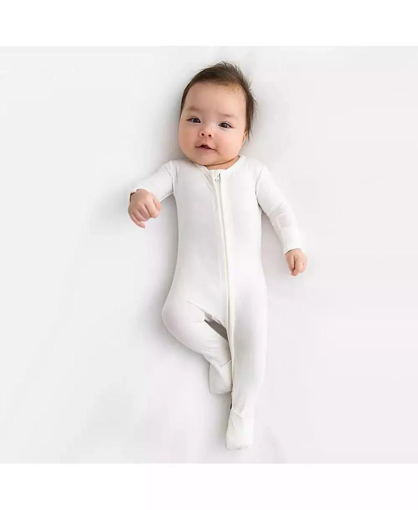 Bellabu Bear Baby Boys or Baby Girls, Baby Milk White Convertible Footie 3