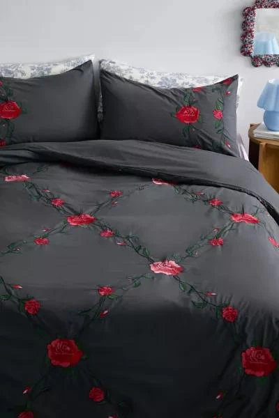 Urban Outfitters Secret Garden Embroidered Duvet Cover 2