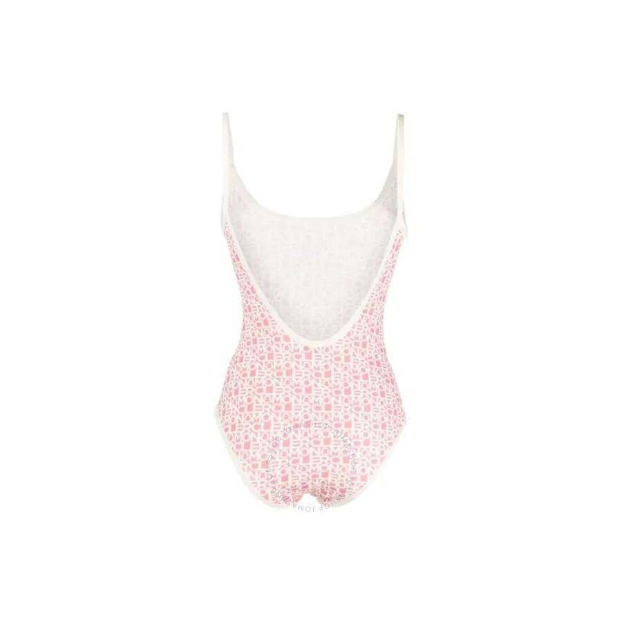 Moncler Logo Print Swimsuit