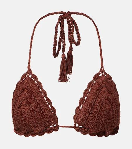 ANNA KOSTUROVA Crochet cotton bikini top 1