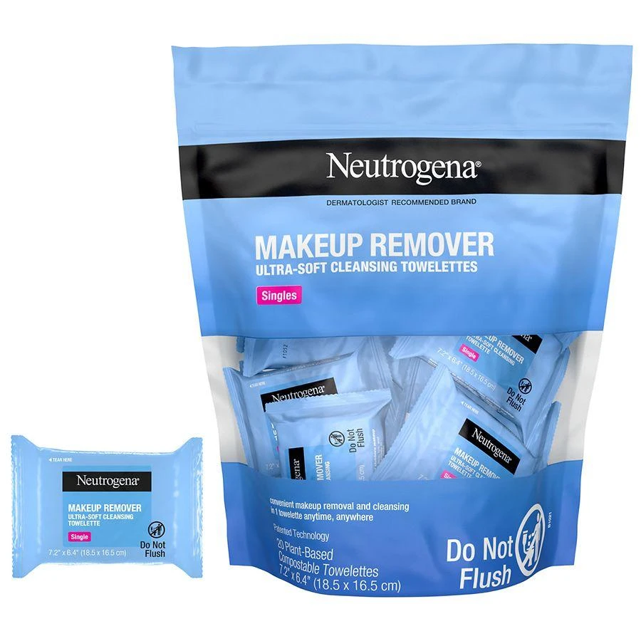 Neutrogena Cleansing Makeup Remover Wipes, Individually Wrapped Unspecified 10