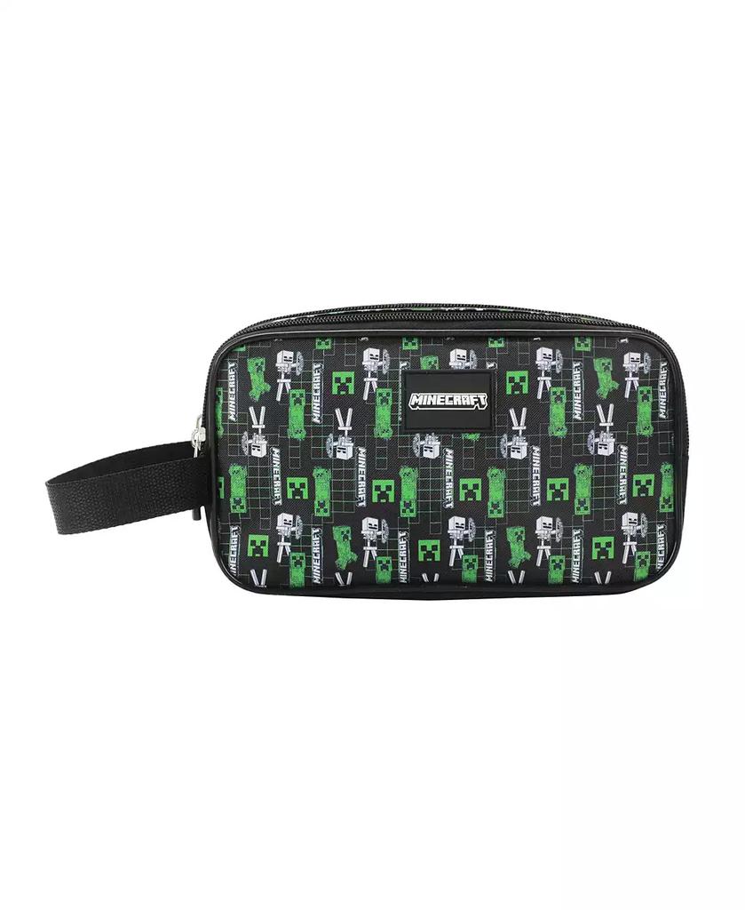 Minecraft Creepers Dual-Compartment Utility Case With Webbing Pull Handle