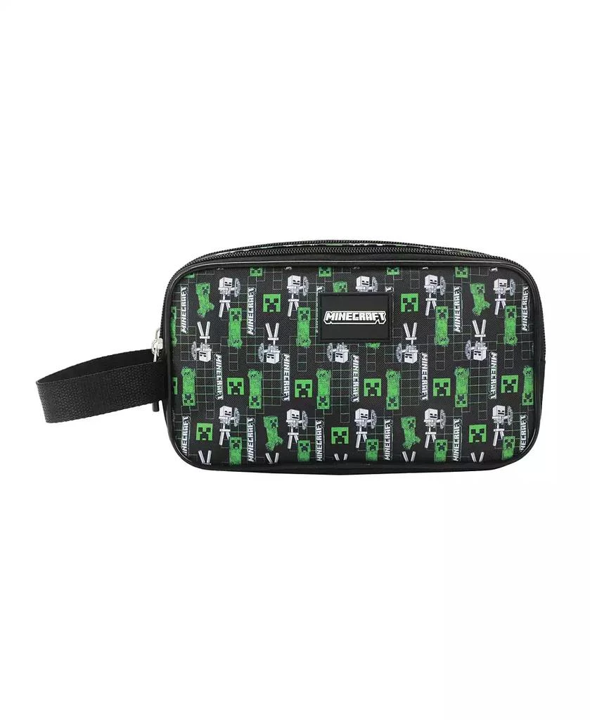 Minecraft Creepers Dual-Compartment Utility Case With Webbing Pull Handle 1