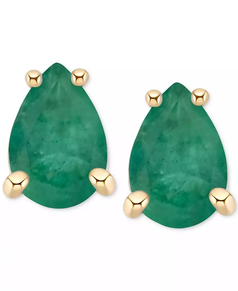 Macy
s Sapphire Pear-Cut Stud Earrings (1 ct. t.w.) in 14k Gold (Also in Emerald 
Ruby)