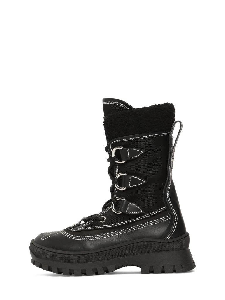 DSQUARED2 Leather & Tech Snow Boots 1