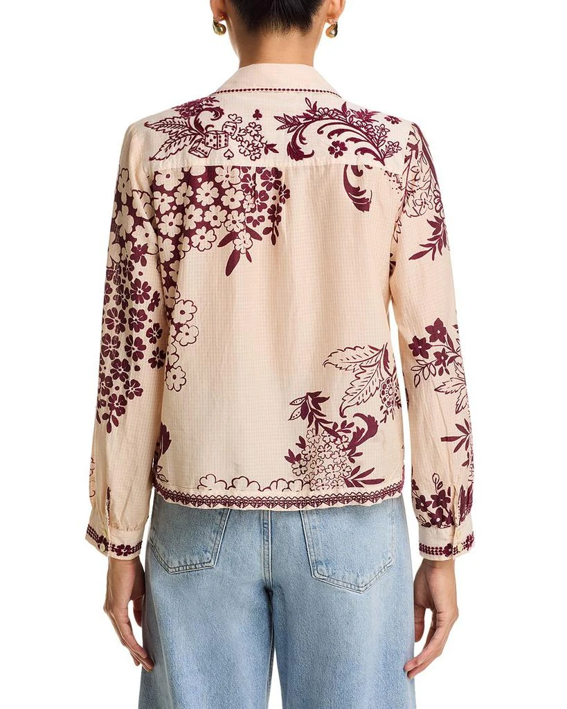 Johnny Was Embroidered Camp Collar Shirt 3