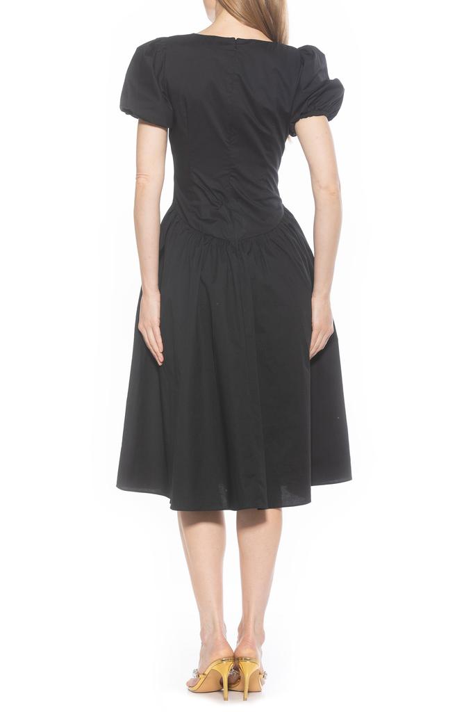 ALEXIA ADMOR Jessi Puff Sleeve Midi Dress