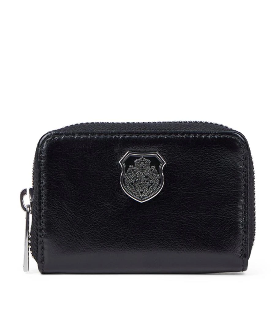 The Kooples Leather Zipped Blazon Wallet 1