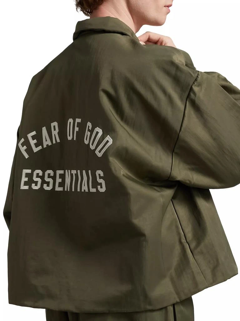 Essentials Textured Nylon Trucker Jacket 10