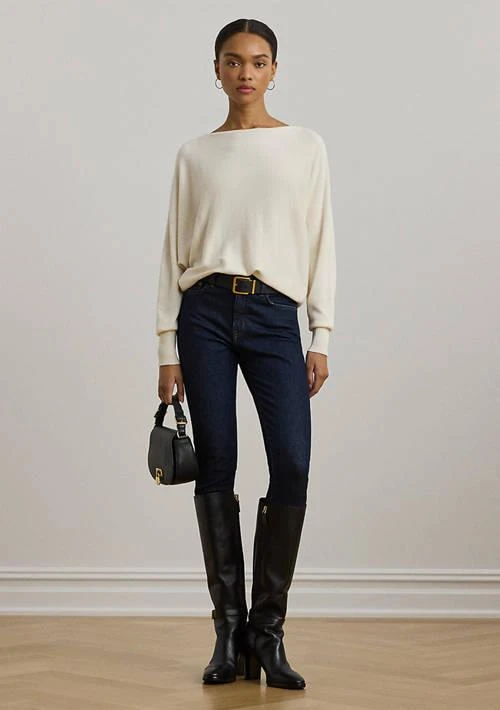 Ralph Lauren Ralph Lauren Petite Cotton Blend Dolman Sleeve Sweater 4