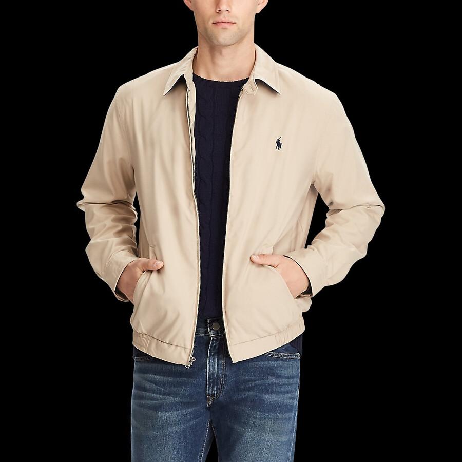 Ralph Lauren Bi-Swing Windbreaker In Beige