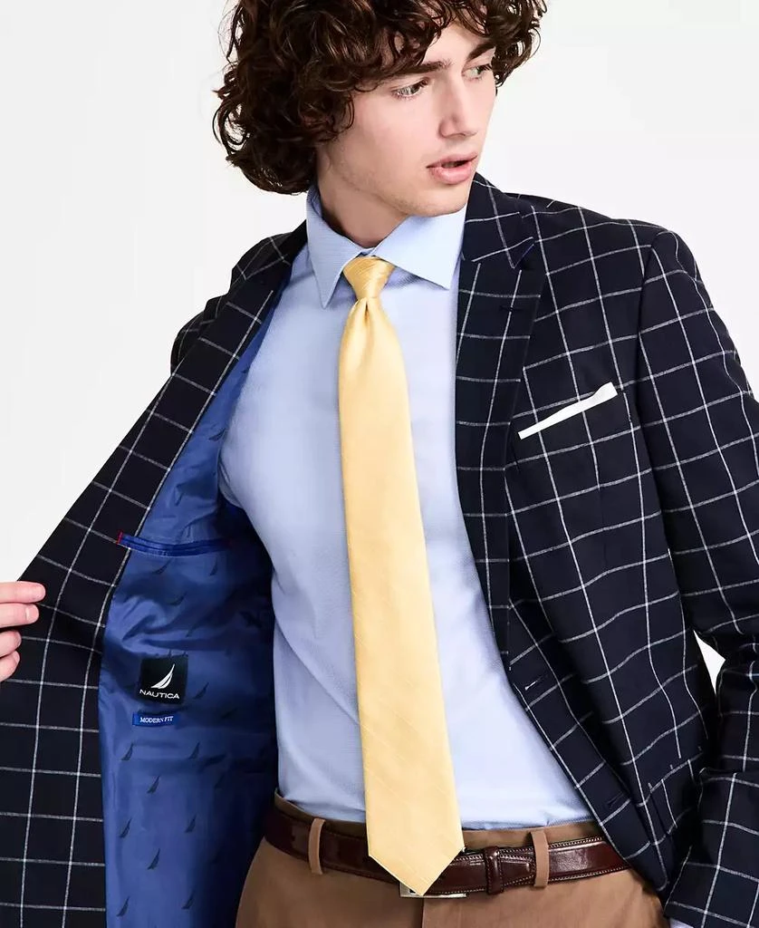 Nautica Men's Cotton & Linen Printed Modern-Fit Sport Coat 2