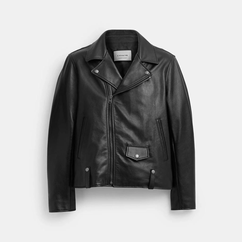 Coach Leather Moto Jacket 1