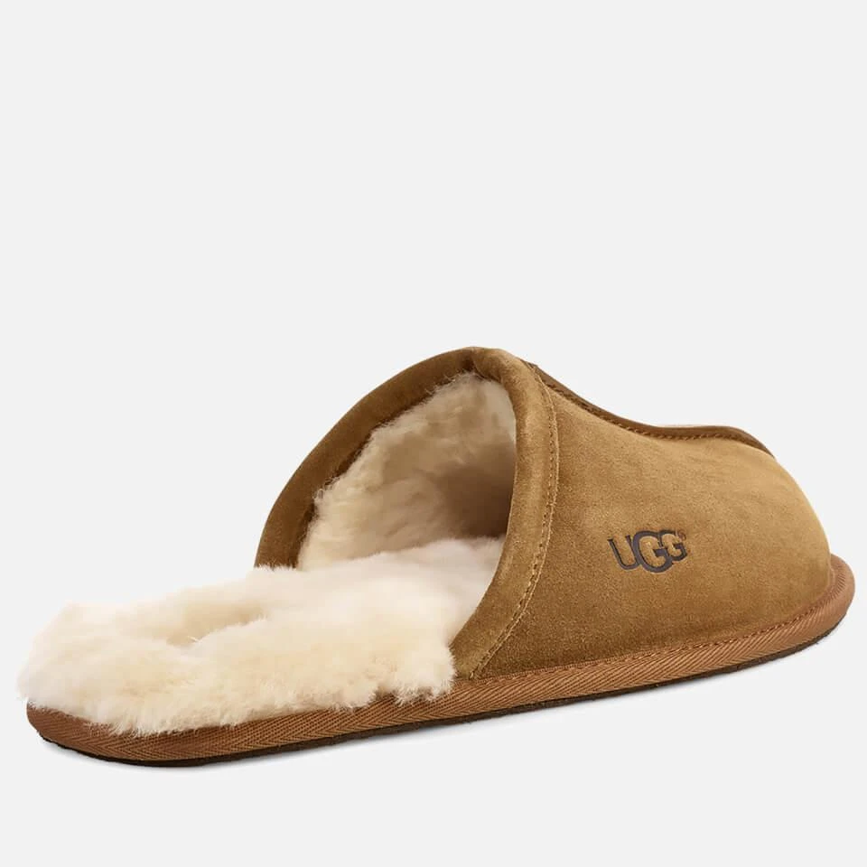 UGG UGG MEN'S SCUFF SUEDE SHEEPSKIN SLIPPERS - CHESTNUT 3
