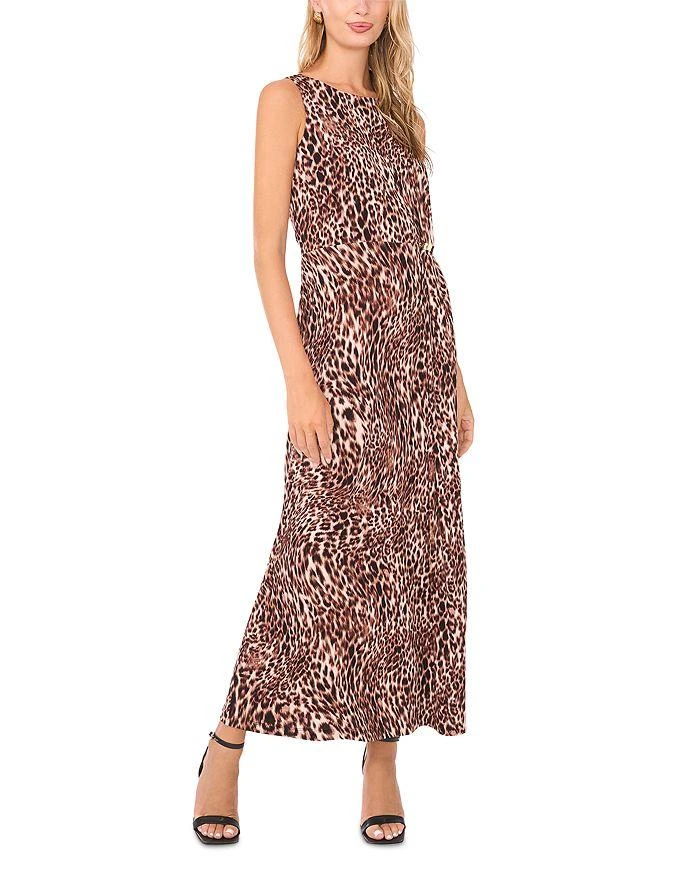 Vince Camuto Gathered Printed Maxi Dress