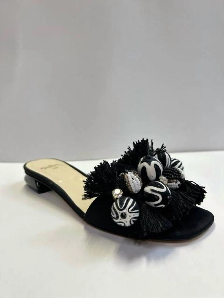 Butter LONDON Yolanda Sandal In Black Grosgrain 1
