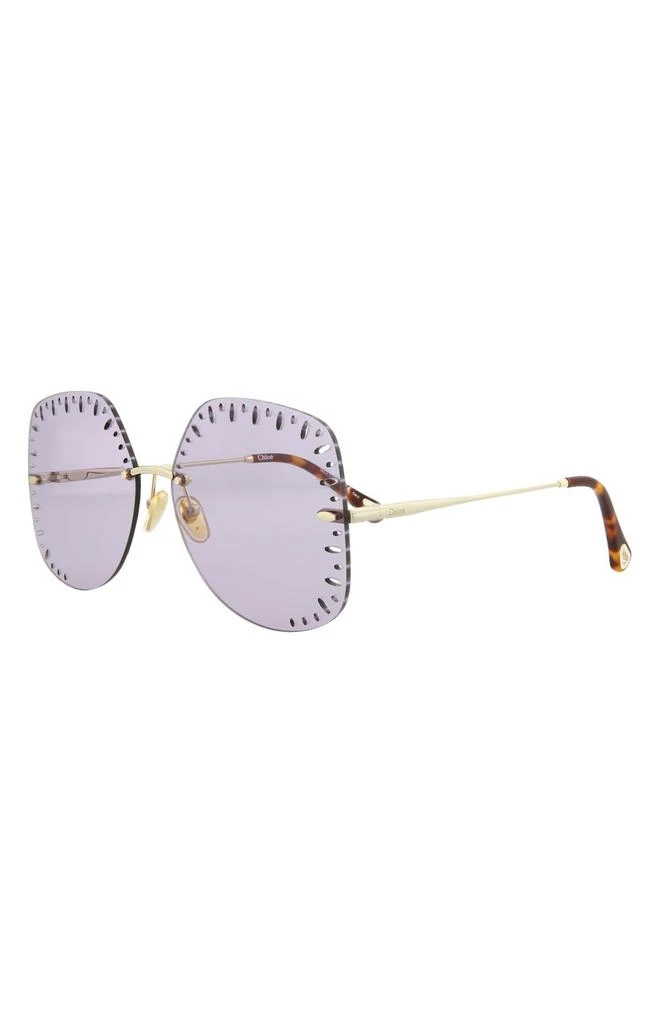 Chloé 63mm Oversize Geometric Sunglasses 2