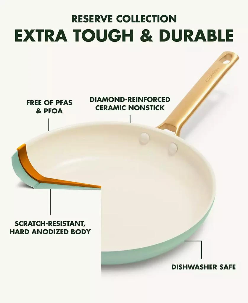 Greenpan Reserve Ceramic Nonstick 12" Frypan with Lid 4