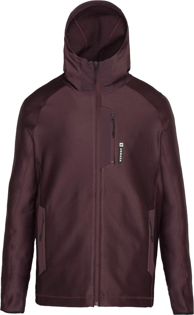 ARMADA Tuckernot Grid Fleece Hooded Mid Layer Jacket - Men
s