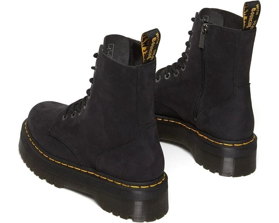 Dr. Martens Jadon III Boots Unisex US M9/W10 Charcoal Gray Leather Shoes FZP235 (Charcoal Gray,Men's 9, Women's 10) 3