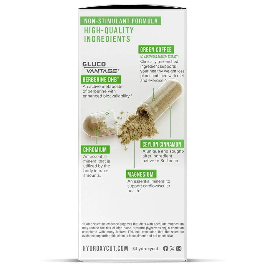 Hydroxycut Berberine DHB With Ceylon Cinnamon & Magnesium Veggie Capsules 5