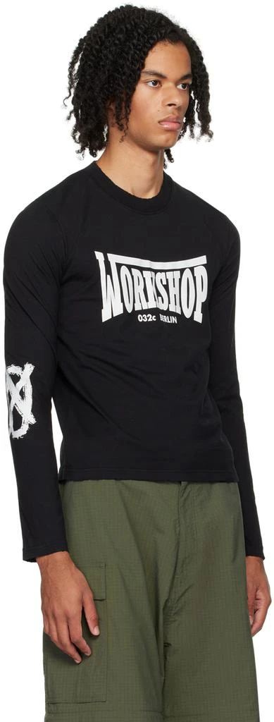 032c Black Victor Long Sleeve T-Shirt 2