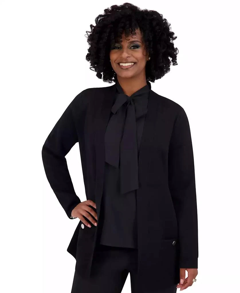 Kasper Women's Open-Front Long-Sleeve Cardigan 1